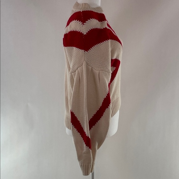 Sachin & Babi Turner Geo Sweater in red and cream, XL - Picture 8 of 12
